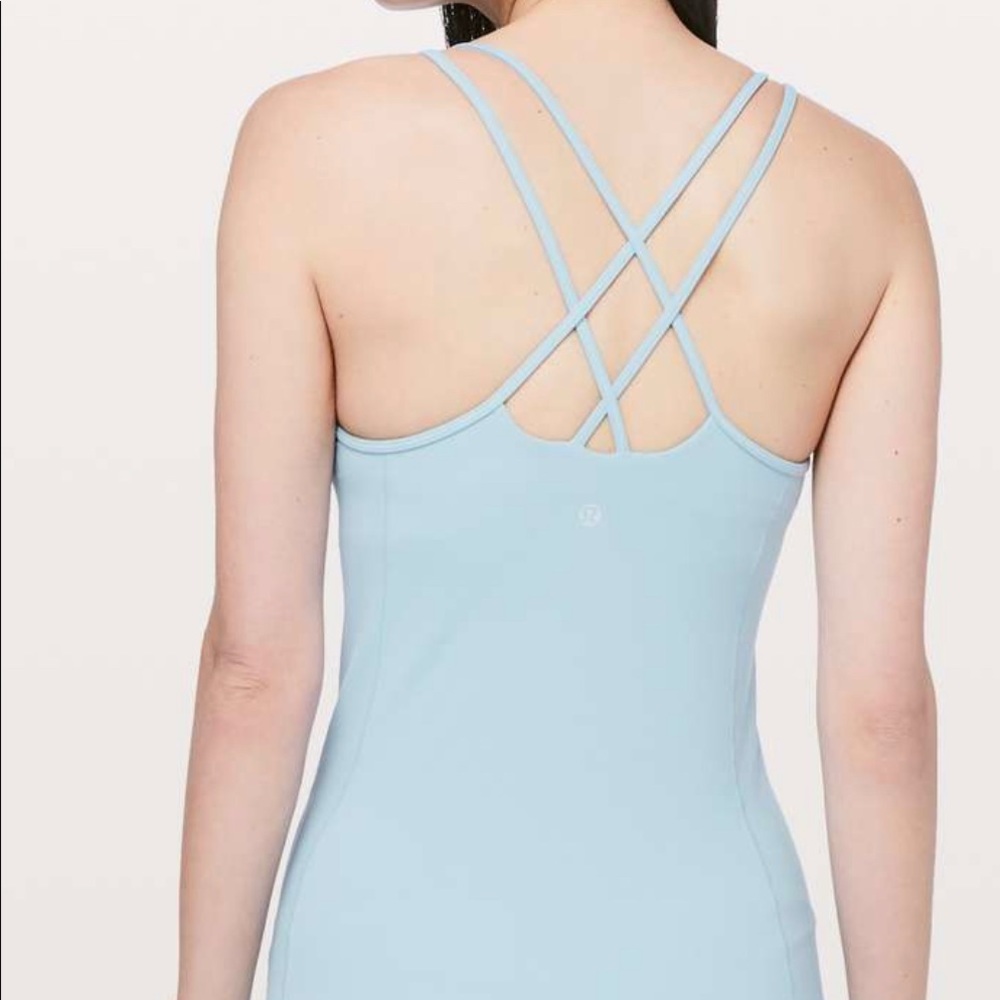 Lululemon Free To Be Tank *Nulu Blue Haze size 8